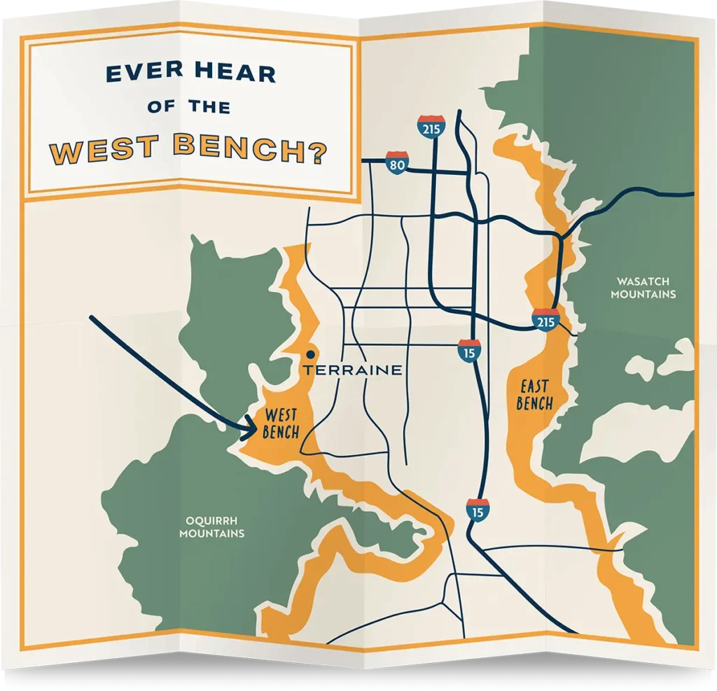 map of West Bench, UT